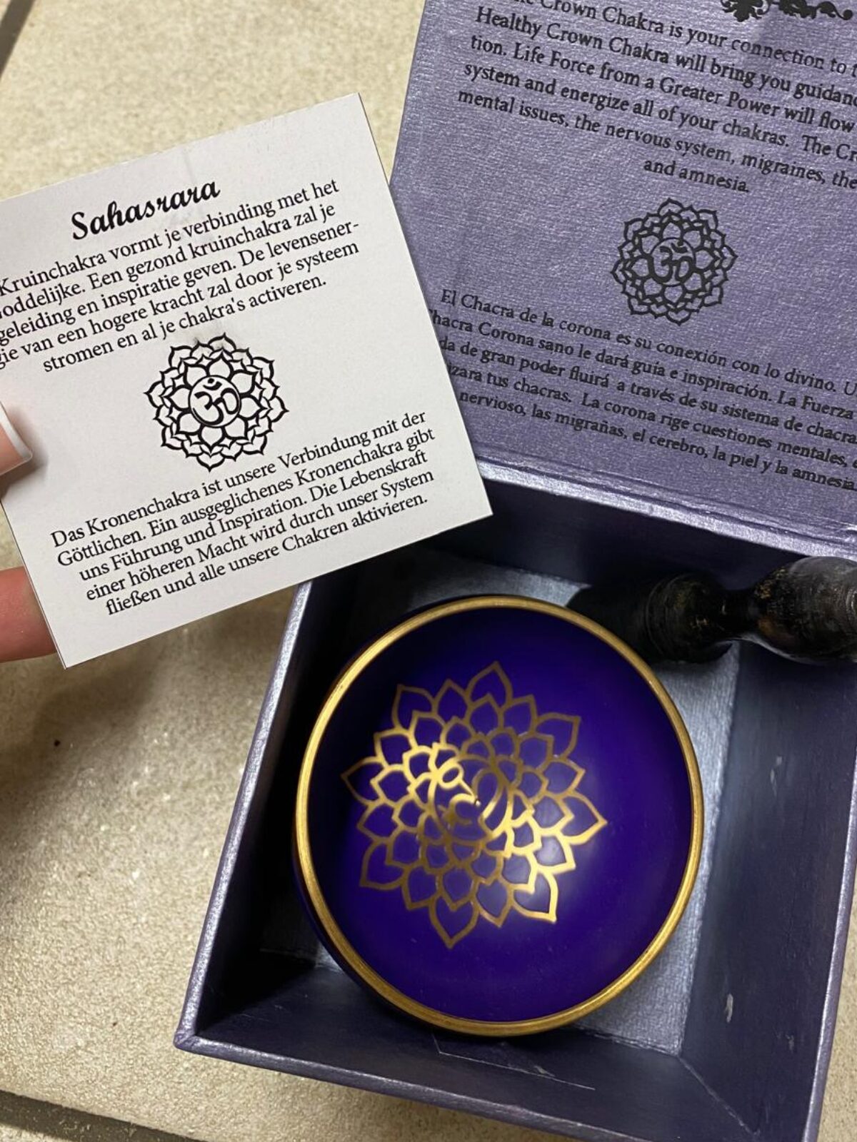 Chakra-Klangschale (Kronenchakra)